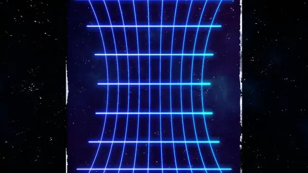Galaksi Gezegeni Güneş Hareketi Tepe Güç Döngüsü Yıldızından Neon Uzaya — Stok fotoğraf