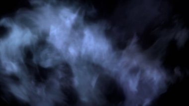 Siyah arka planda duman. Duman dokusu. soyut arkaplan.