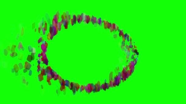 Fantaisie Chaotique Motif Fractal Coloré Formes Fractales Abstraites Rendu Fond — Video