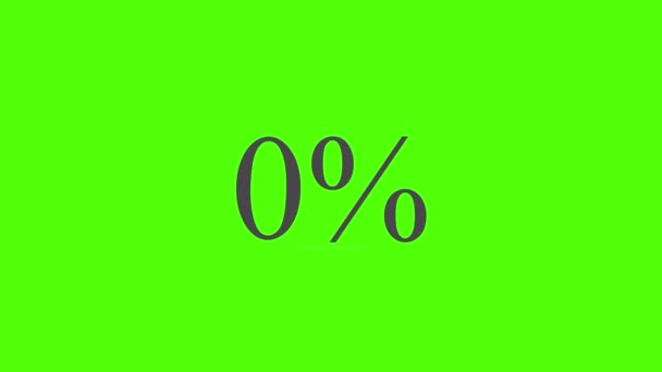 Green Sale Sign Inscription Percent — Stock Video