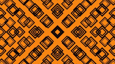 Siyah ve turuncu geometrik desen