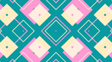 Kare ve dikdörtgenlerle renkli bir desen