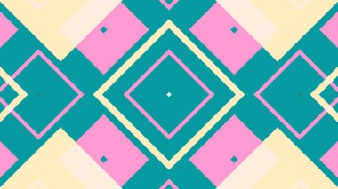 Kare ve dikdörtgenlerle renkli bir desen