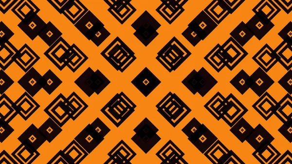 Turuncu bir arkaplanda kare ve dikdörtgen deseni