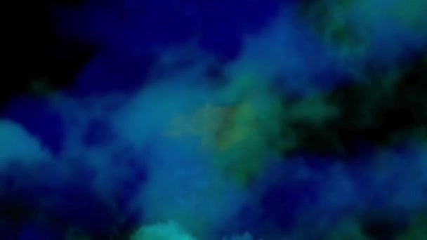 Абстрактный Фон Красочных Мазков Краски Кисть Живая Рисовал Художественные Произведения — стоковое видео