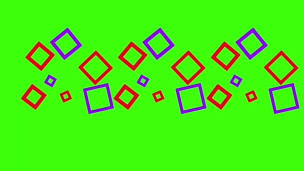 ライトマルチカラー 長方形のレインボーベクトルの背景 — ストック動画