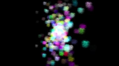 Renkli bokeh ışıklarının bulanık arkaplanı