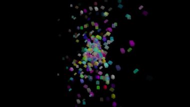 Düşen konfeti konfetisi.