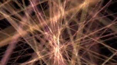 Parlak çizgiler ve noktalarla soyut arkaplan