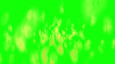 Bokeh ile soyut bir arkaplan. odaklanmış ışıklar ve yeşil noktalar.