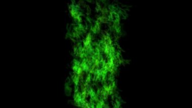 Siyah ve beyaz renkli soyut yeşil duman arkaplanı.