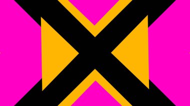 Siyah ve sarı haç işareti. pürüzsüz vektör deseni.