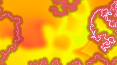 fantezi kaotik renkli fraktal desen. Soyut fraktal şekiller. 3d resimleme arkaplanı veya duvar kağıdı oluşturuluyor