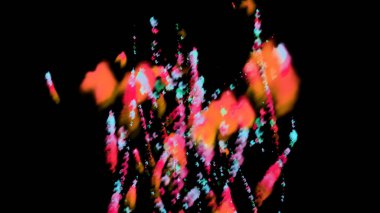 fantezi kaotik renkli fraktal desen. Soyut fraktal şekiller. 3d resimleme arkaplanı veya duvar kağıdı oluşturuluyor.