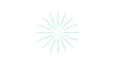 Beyaz arkaplanda yeşil yıldız simgesi izole edildi. Düz stil. vektör illüstrasyonu