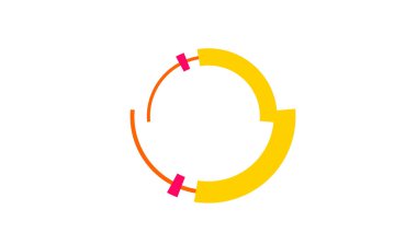 Çemberin modern tasarımının vektör illüstrasyonu