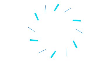 Mavi çizgi ok simgesi beyaz arka planda yalıtılmış. Yönü Arrowhead sembolü. Gezinme işaretçisi işareti. Vektör Illustration