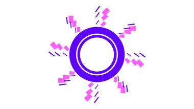 Neon İşareti simgesinin vektör illüstrasyonu