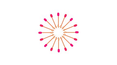 havai fişek vektör tasarım şablonu çizimi