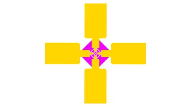 çapraz simge, düz dizayn