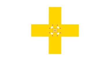 çapraz simge tasarım vektör şablonu