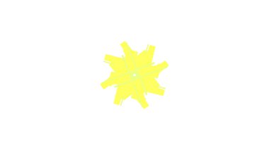 Elle boyanmış sarı akçaağaç yaprağı. Sonbahar yaprakları beyaz arka planda izole. sonbahar mevsimi sembolü.