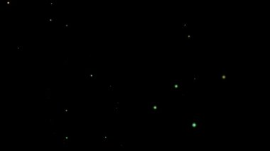 Karanlık arka planda parlayan ışıkları olan soyut duvar kâğıdı