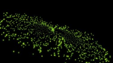 Parçacıklarla soyut arkaplan, 3d oluşturma