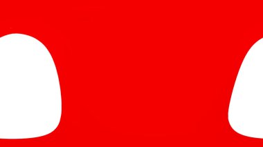 Beyaz arkaplanda kırmızı ve beyaz dişler izole