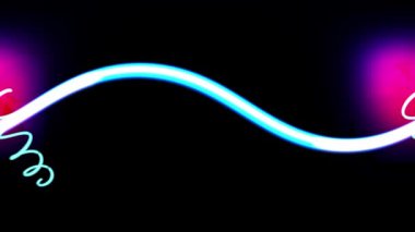 Neon ışık dalgası. vektör arkaplanı.