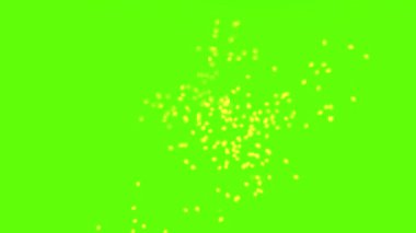 Siyah arkaplandaki soyut yeşil bokeh. şenlikli arkaplan.