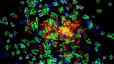 Renkli ışıkların soyut arkaplanı.