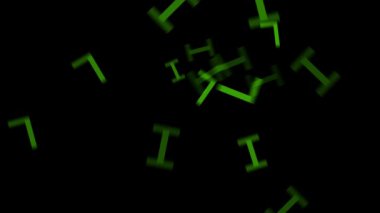 Neon çizgileri olan soyut arkaplan. 3d resimleme