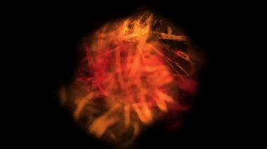 alevler siyah arkaplanda.