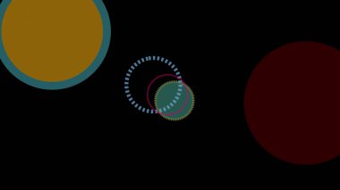 çember geometrik soyut arkaplan - çok renkli desen.