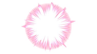 Pembe yuvarlak çerçeve.