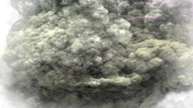 Duman patlaması, 3 boyutlu görüntüleme.