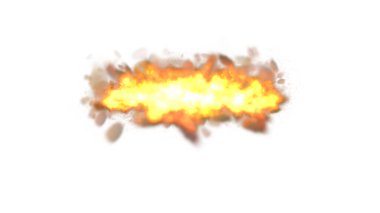 kırpma yolu ve tasarımı ile beyaz arkaplanda izole edilmiş gerçekçi ateş