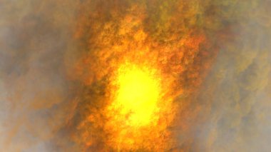 Ateş ile soyut arkaplan