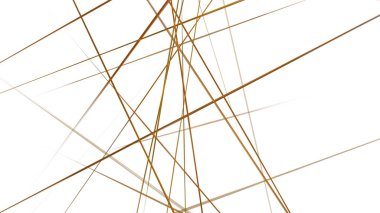 soyut altın arkaplan, beyaz arkaplan üzerinde çizgiler ve rastgele çizgiler.