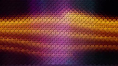 Bulanık cam efektli soyut arkaplan, hareket desenli şablon, kırmızı arkaplanda rastgele parlayan bulanık desen