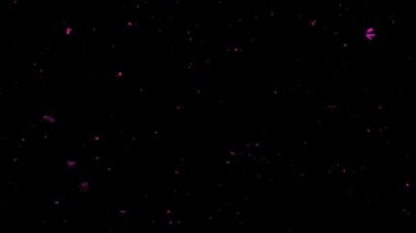 Siyah Renk Üzerine Bir Dijital Fraktal Resmi