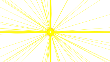 Işınlar ile sarı ve siyah arkaplan. vektör illüstrasyonu