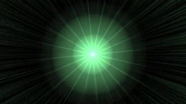Soyut arkaplan, radyal çizgiler, ışıldayan ışınlar, çizimler. Parlayan döngü, parlayan patlama. 3d illüstrasyon