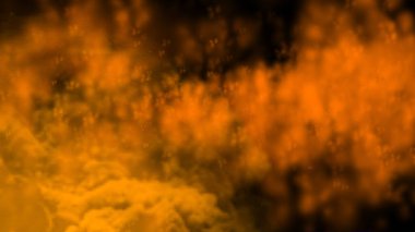 alevler siyah arkaplanda