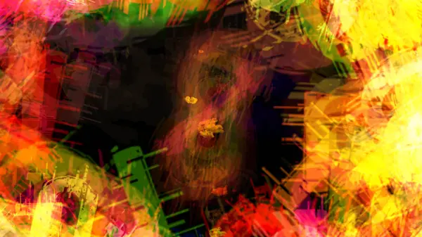 fantezi kaotik renkli fraktal desen. Soyut fraktal şekiller. 3d resimleme arkaplanı veya duvar kağıdı oluşturuluyor.