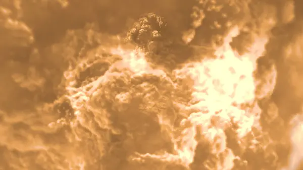 Gökyüzündeki altın ve beyaz bulut