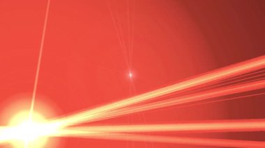 Işık parçacık izleri. Parlayan parçacıkları ve çizgileri olan ışık patlaması yıldızı. Güzel hareketli soyut ışın arkaplanı.