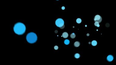 Büyüleyici bir altın konfetisi videosu, kare şeklinde, patlıyor ve siyah bir arka plana doğru yayılıyor.