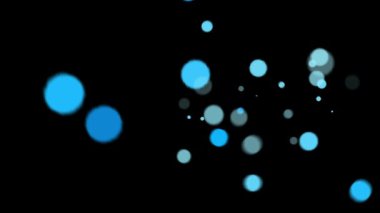 Soyut Mavi bokeh ışıklar arka plan